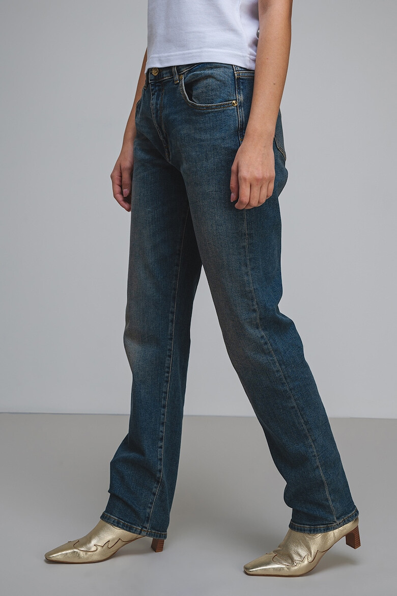 Versace Jeans Couture Прави дънки - Прашно синьо - Pepit.bg