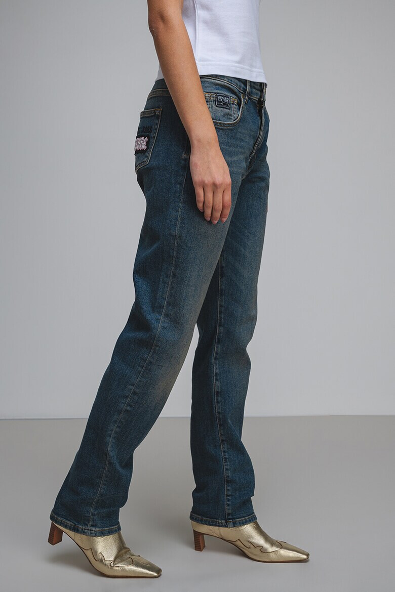 Versace Jeans Couture Прави дънки - Прашно синьо - Pepit.bg