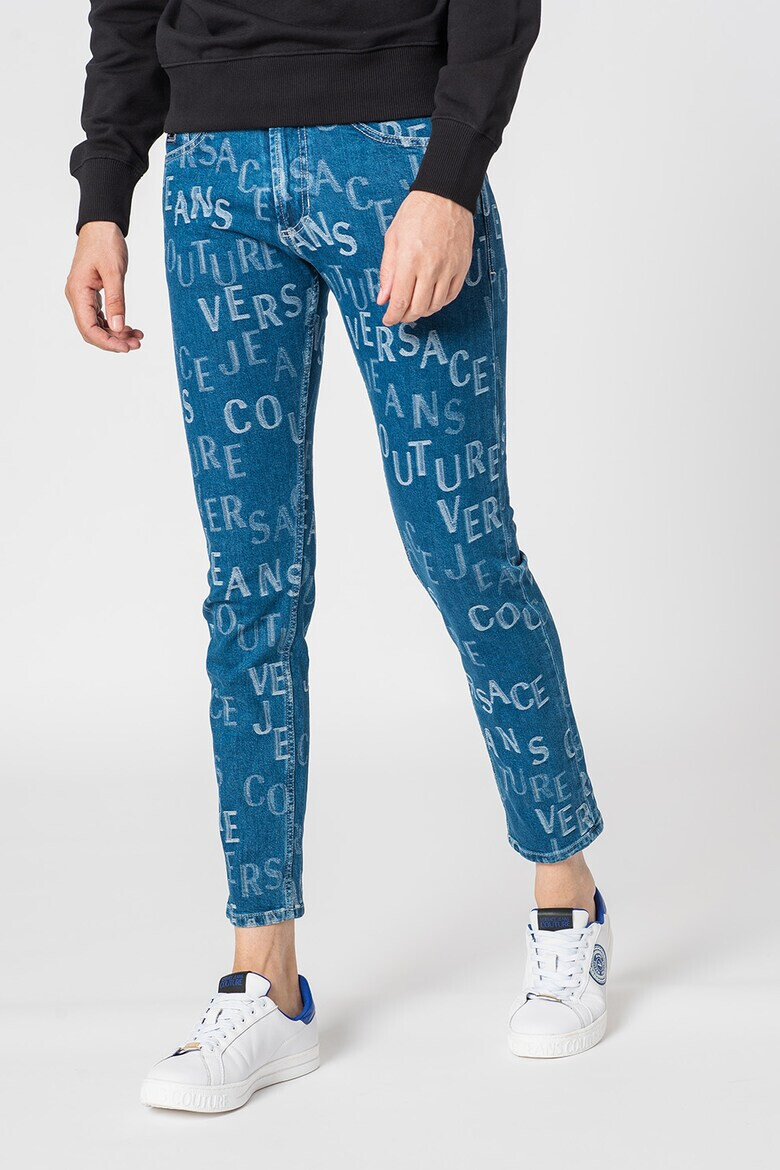Versace Jeans Couture Прилепнали дънки с лого - Pepit.bg