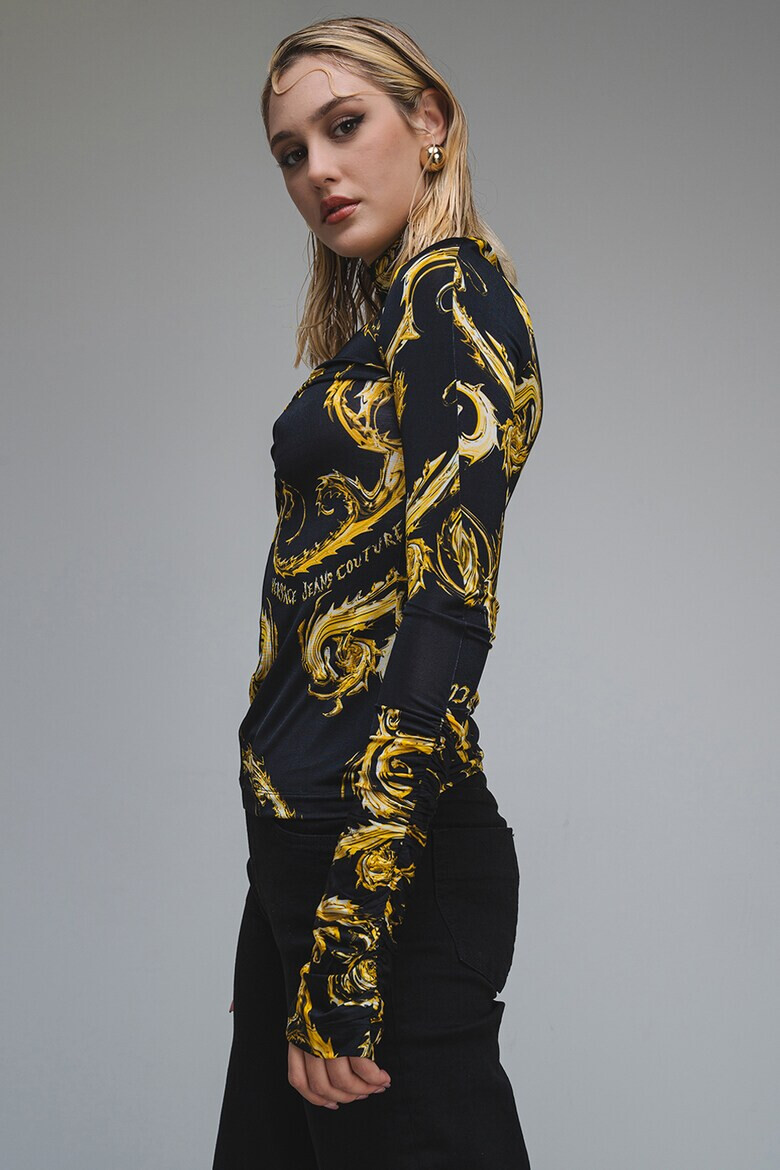 Versace Jeans Couture Слим блуза с принт - Pepit.bg