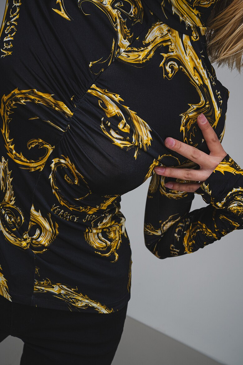Versace Jeans Couture Слим блуза с принт - Pepit.bg