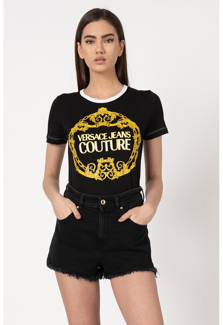 Versace Jeans Couture Тениска с лого - Pepit.bg