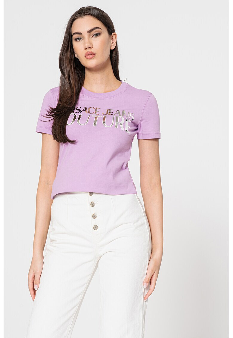 Versace Jeans Couture Тениска с лого - Pepit.bg