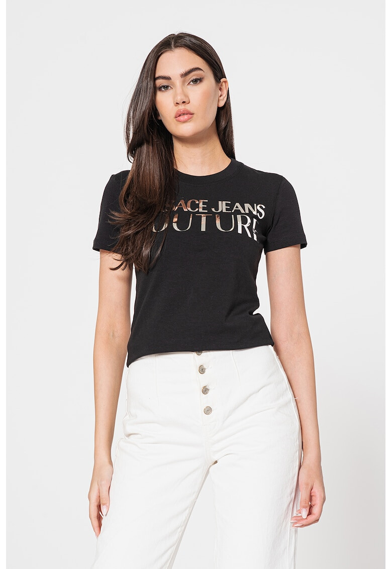 Versace Jeans Couture Тениска с лого - Pepit.bg