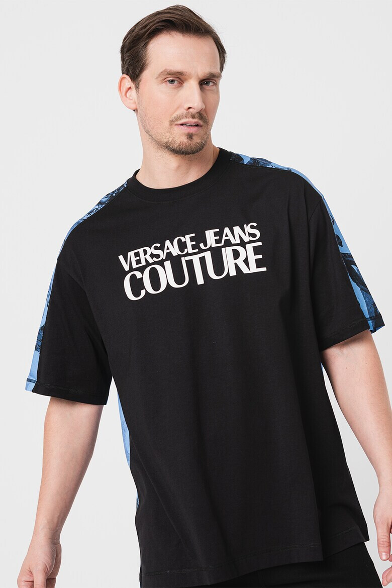 Versace Jeans Couture Уголемена тениска с шарка - Pepit.bg