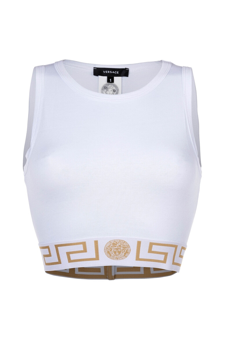 Versace Къс топ с лого - Pepit.bg