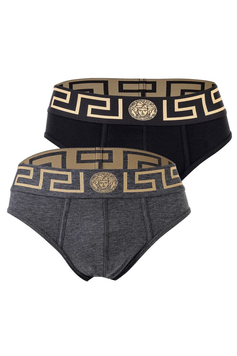 Versace Слипове с лого на талията - 2 чифта - Pepit.bg