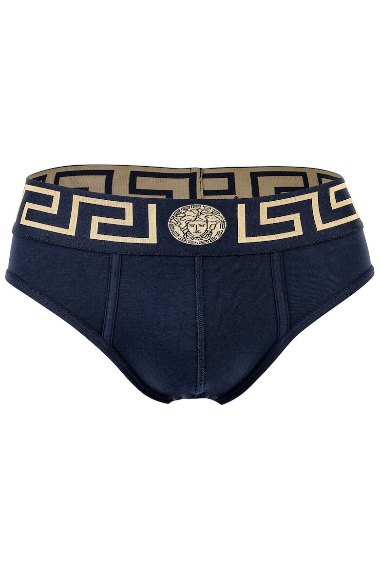Versace Слипове с лого на талията - Тъмносин - Pepit.bg