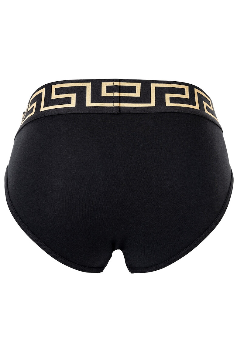 Versace Слипове Topeka с лого - Черен - Pepit.bg
