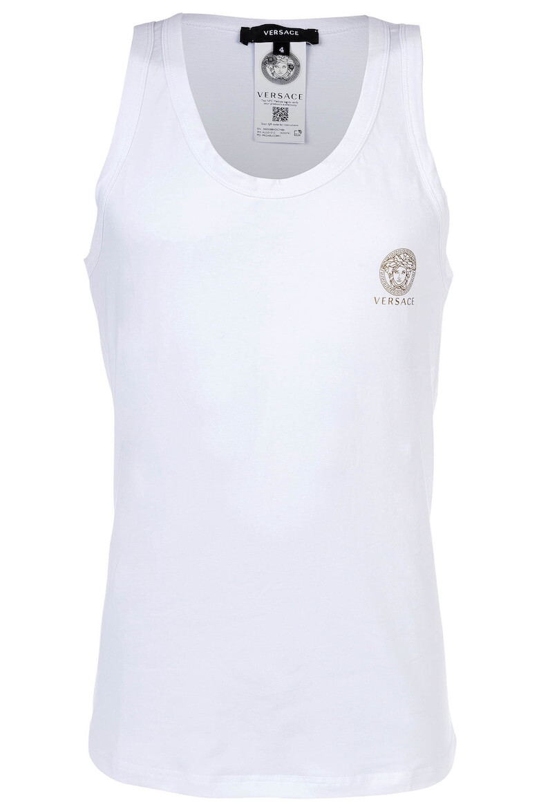 Versace Танк топ с лого - Бял - Pepit.bg