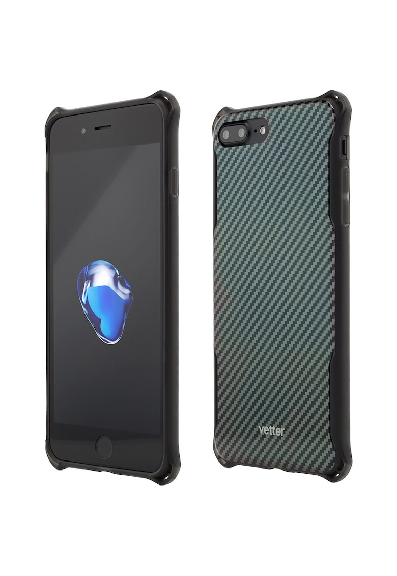 Vetter Защитен калъф Clip-On Hybrid Xtra Protection за iPhone 7 Plus Carbon Look - Pepit.bg