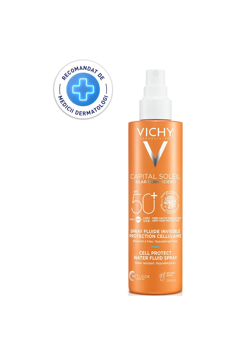 Vichy Невидим спрей флуид SPF 50+ CAPITAL SOLEIL Cell Protect 200 мл - Pepit.bg