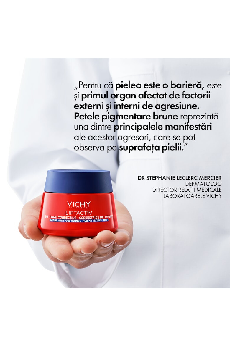 Vichy Нощен крем против бръчки Liftactiv B3 - С чист ретинол и ниацинамид - Против кафяви пигментни петна - 50 мл - Pepit.bg