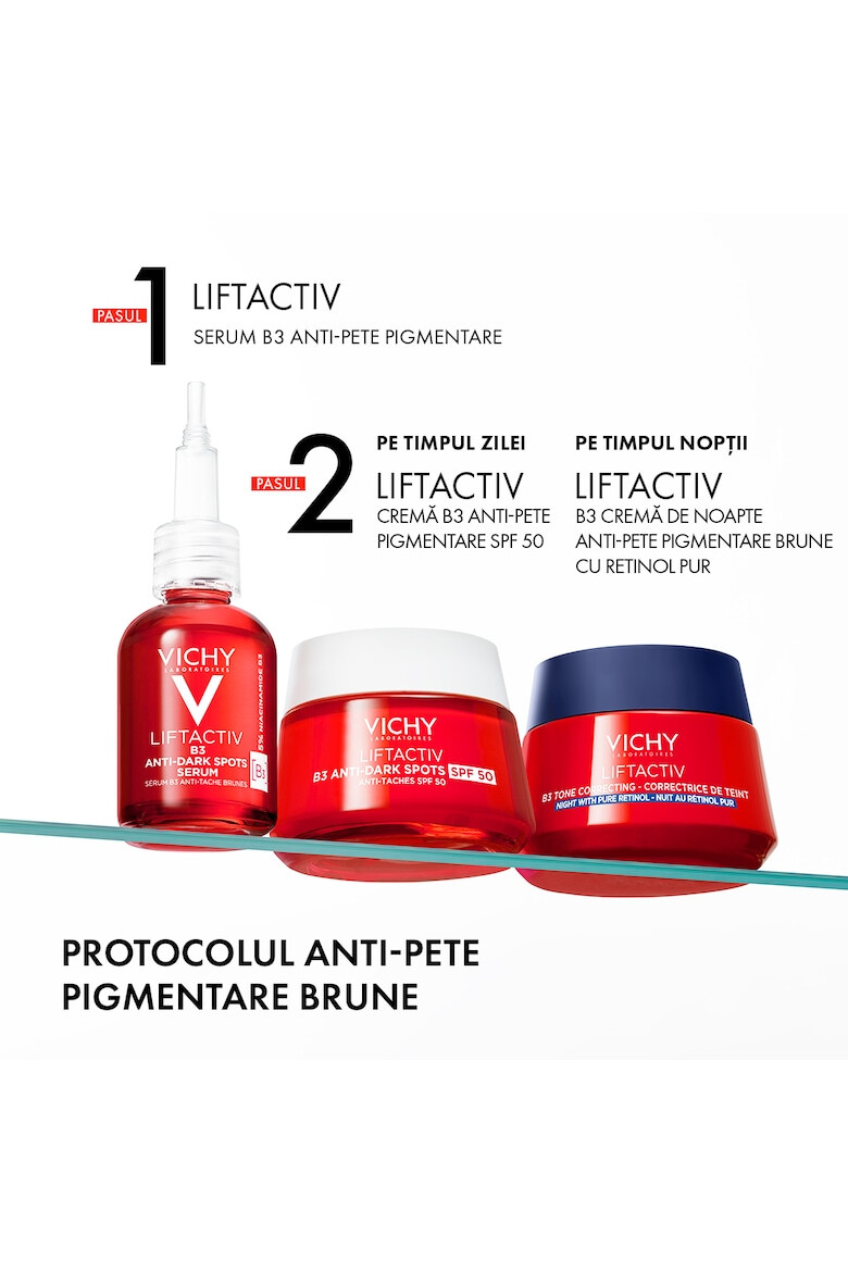 Vichy Нощен крем против бръчки Liftactiv B3 - С чист ретинол и ниацинамид - Против кафяви пигментни петна - 50 мл - Pepit.bg