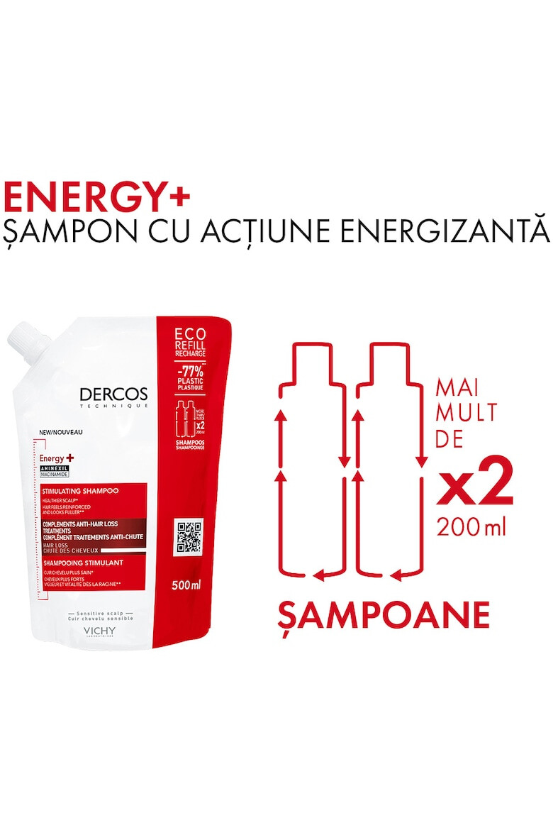 Vichy Шампоан против косопад Dercos Energising - Pepit.bg