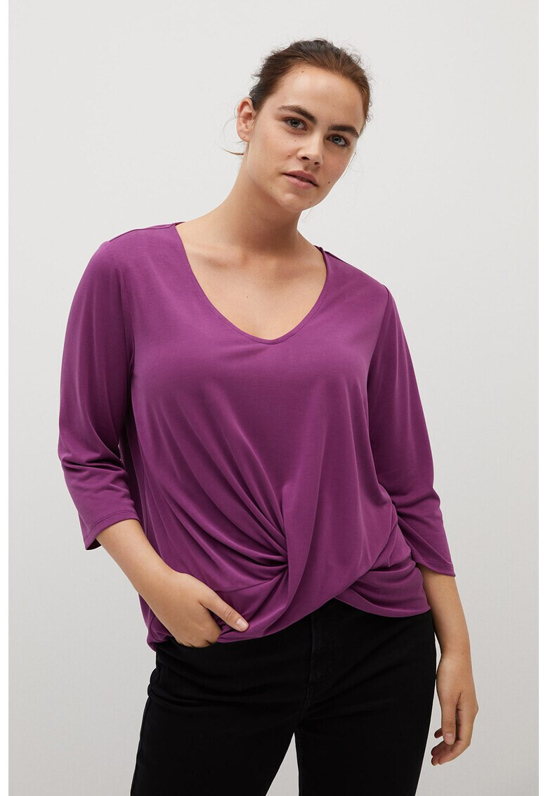 VIOLETA BY MANGO Блуза Mimo с набиране - Pepit.bg