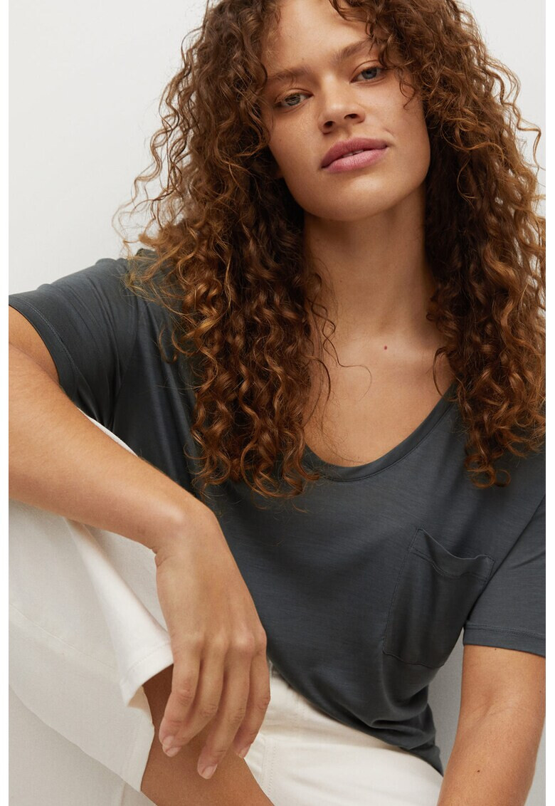 VIOLETA BY MANGO Mango Ефирна тениска Lionel от лиосел - Pepit.bg