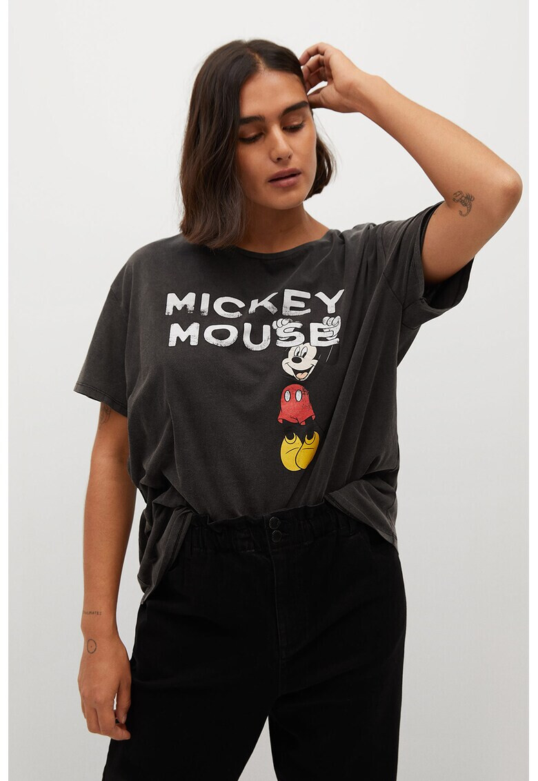 VIOLETA BY MANGO Памучна тениска с Mickey Mouse дизайн - Pepit.bg
