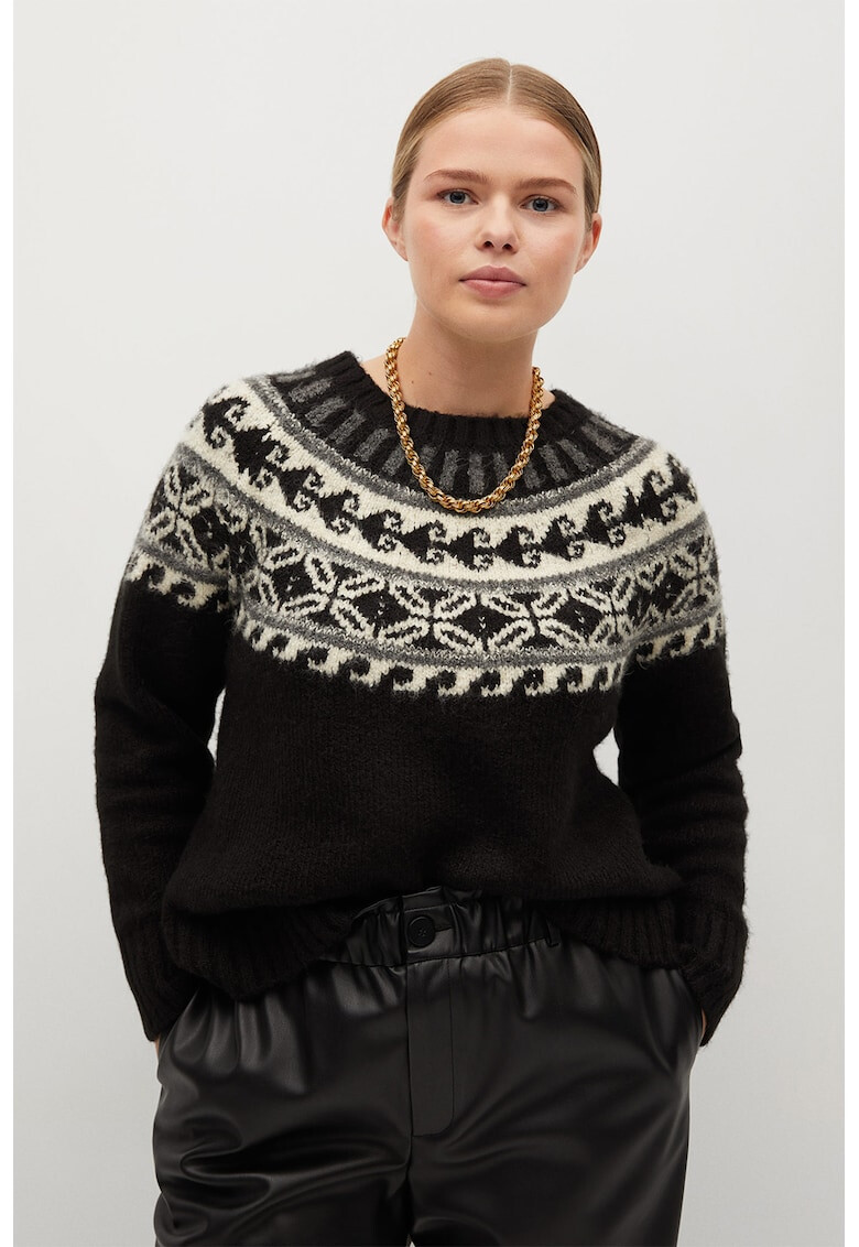 VIOLETA BY MANGO Пуловер Torino Fair Isle - Pepit.bg
