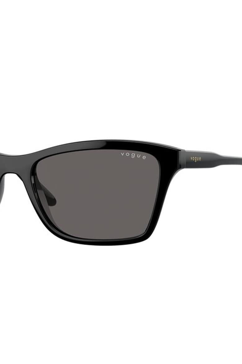 VOGUE EYEWEAR Правоъгълни слънчеви очила - Черен - Pepit.bg