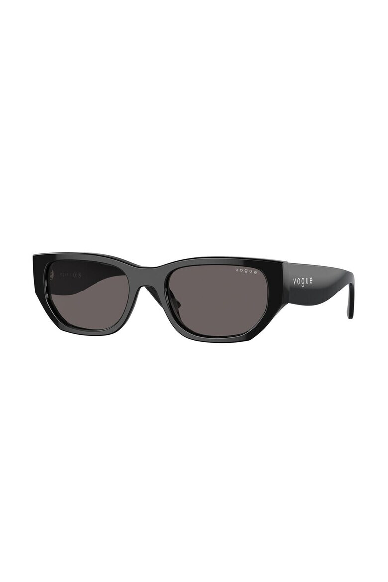 VOGUE EYEWEAR Правоъгълни слънчеви очила - Черен - Pepit.bg