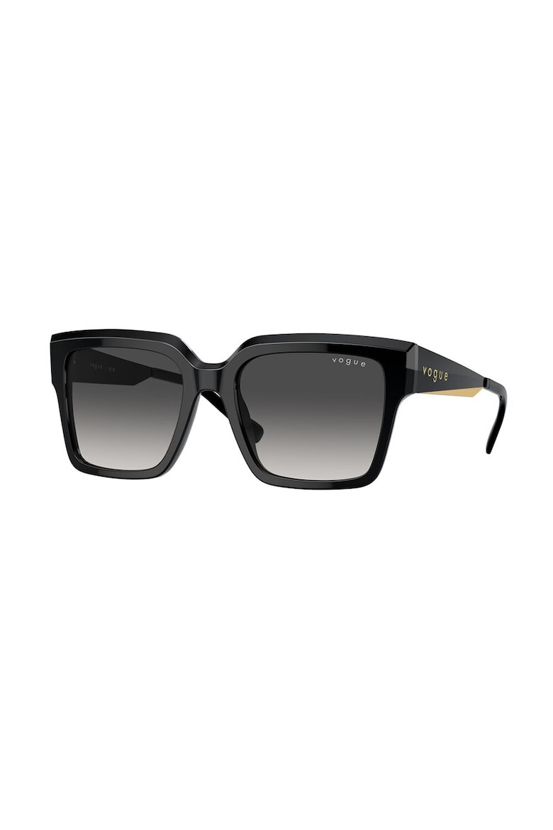 VOGUE EYEWEAR Правоъгълни слънчеви очила с градиента - Черен - Pepit.bg