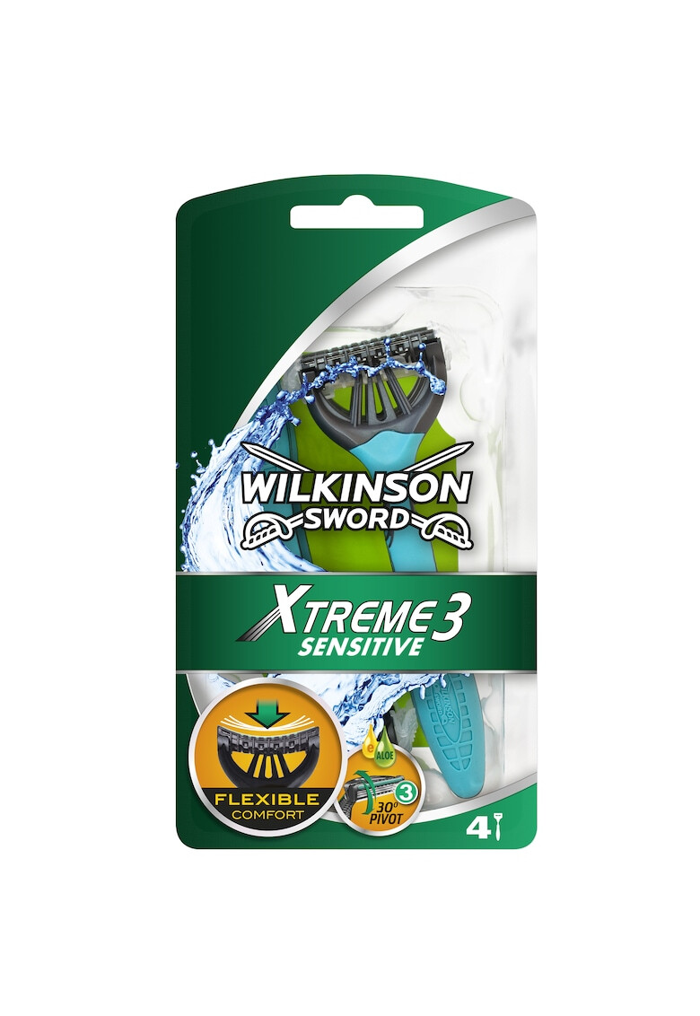 Wilkinson Комплект Extreme 3 Sensitive: Самобръсначка за еднократна употреба 4 броя - Pepit.bg