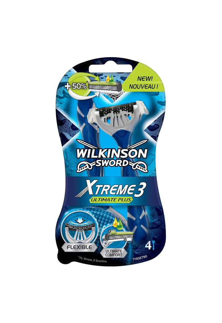 Wilkinson Комплект EXTREME3 ULTIMATE PLUS:Самобръсначка за еднократна употреба 4 броя - Pepit.bg