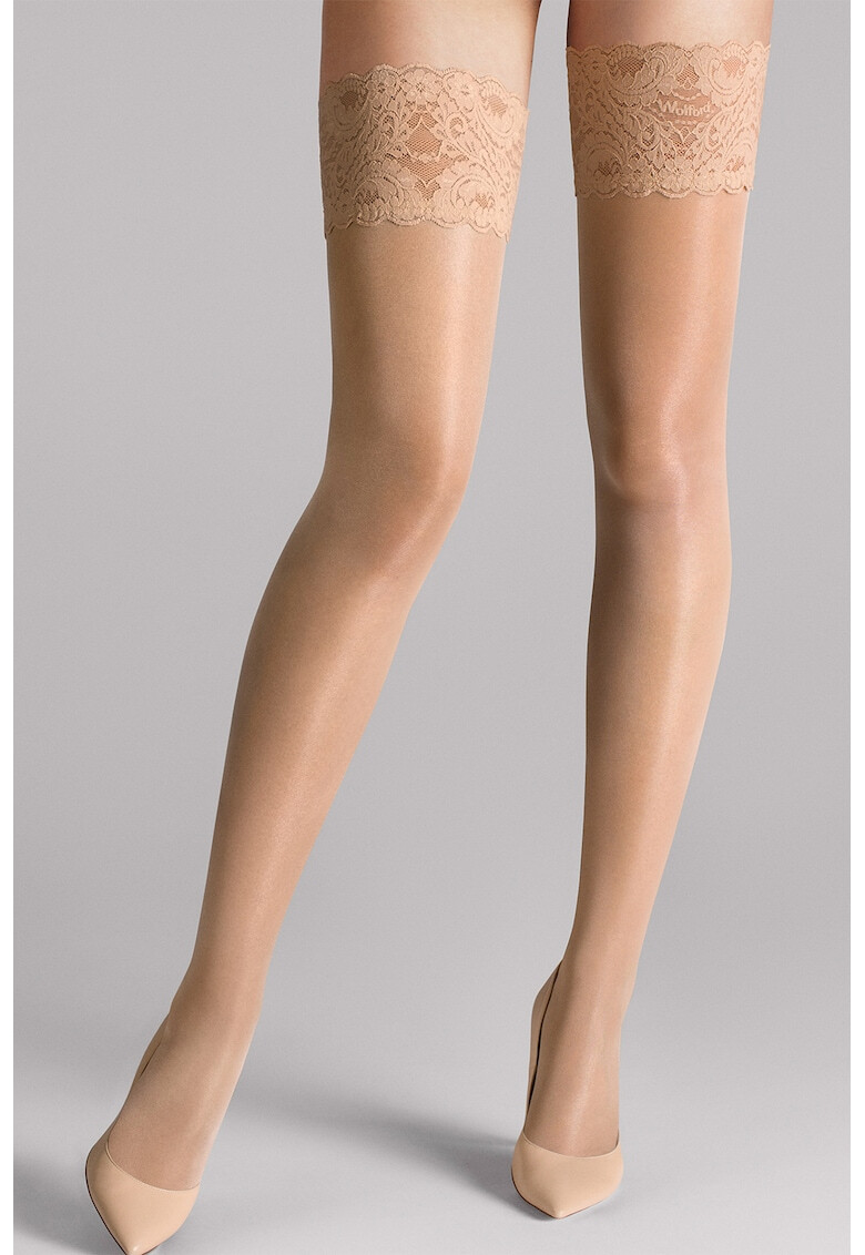 Wolford Чорапи Satin Touch със силиконова лента 20 дение - Pepit.bg