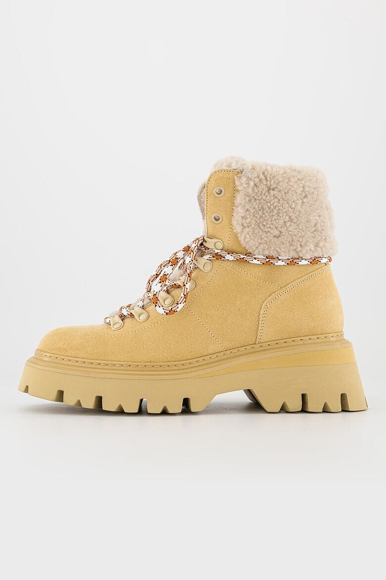 Woolrich Кожени боти с овча кожа - Pepit.bg
