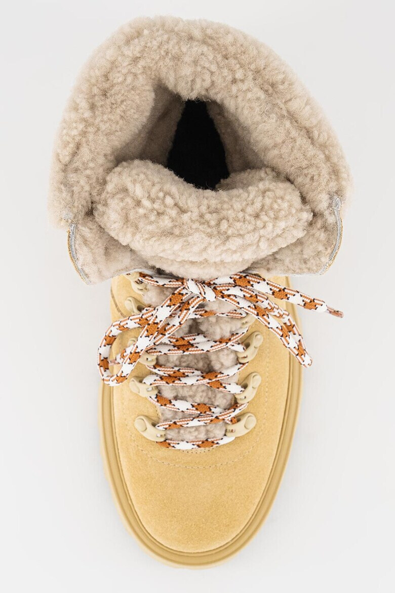 Woolrich Кожени боти с овча кожа - Pepit.bg