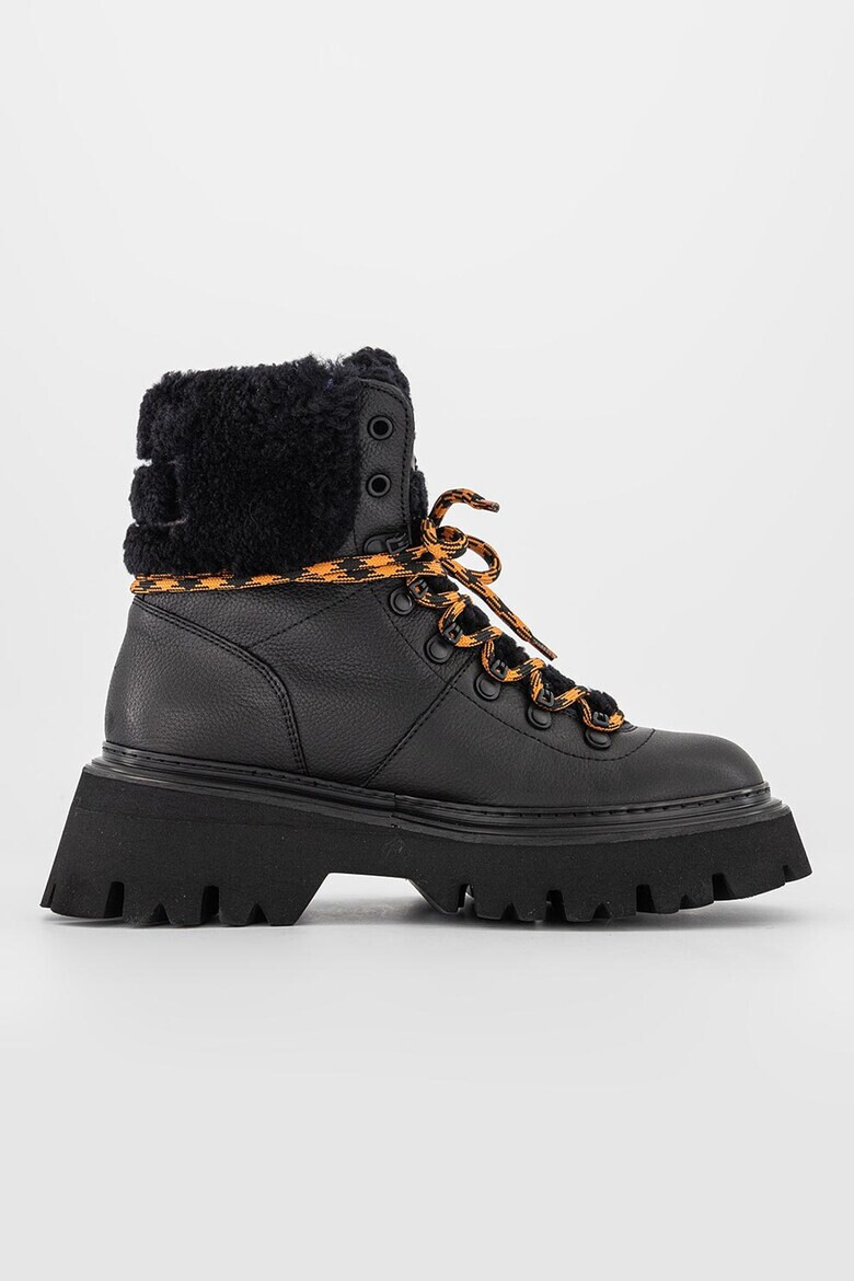 Woolrich Кожени боти с овча кожа - Pepit.bg