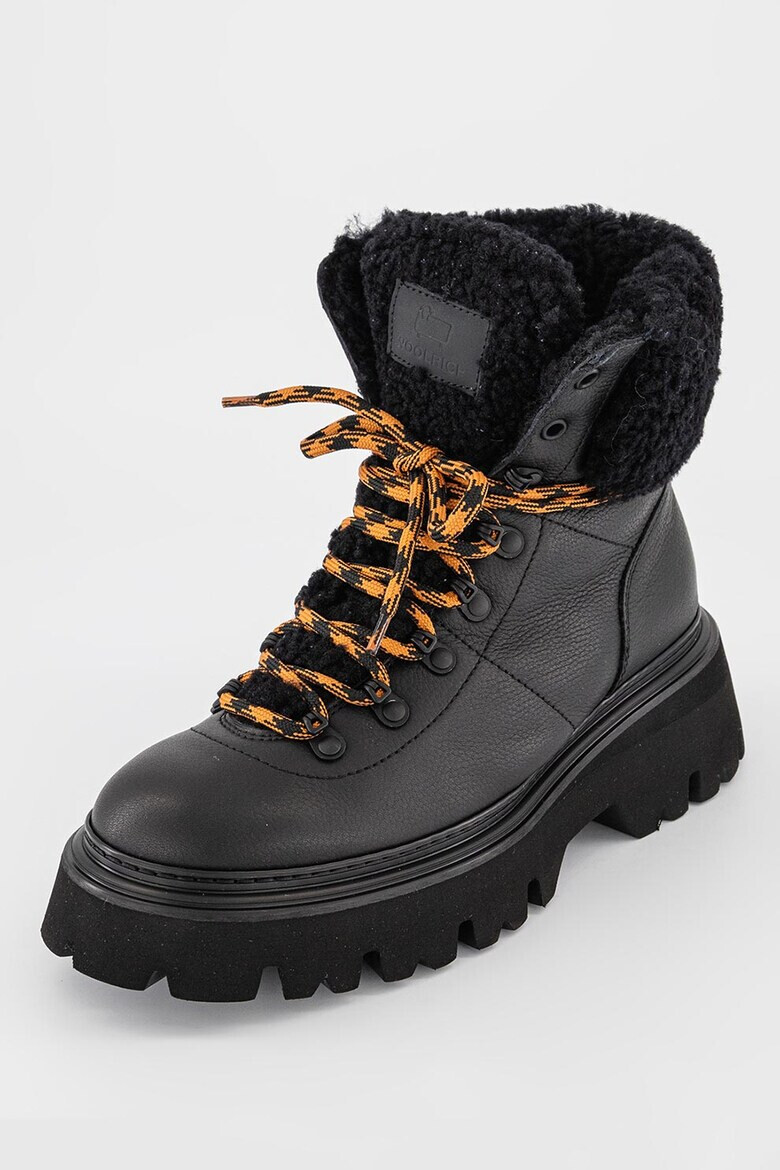 Woolrich Кожени боти с овча кожа - Pepit.bg