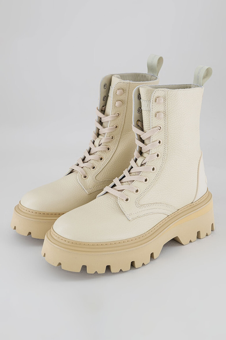 Woolrich Кожени боти с релеф - Pepit.bg