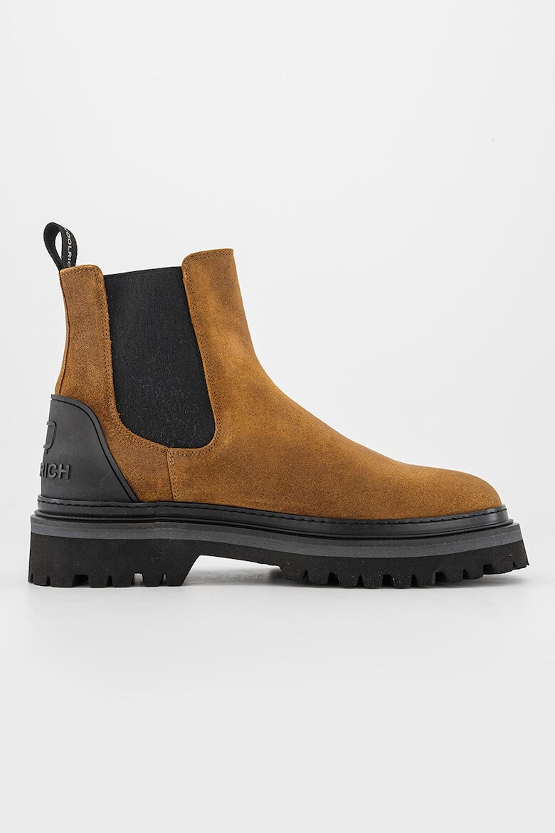 Woolrich Велурени боти Chelsea с лого - Pepit.bg