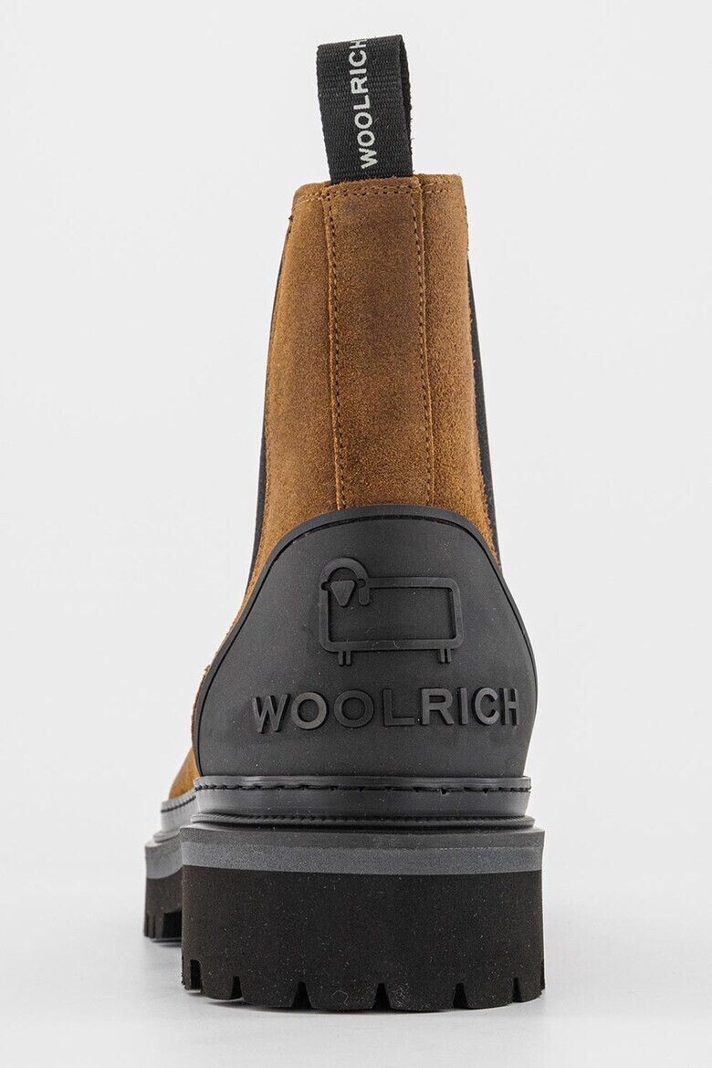 Woolrich Велурени боти Chelsea с лого - Pepit.bg