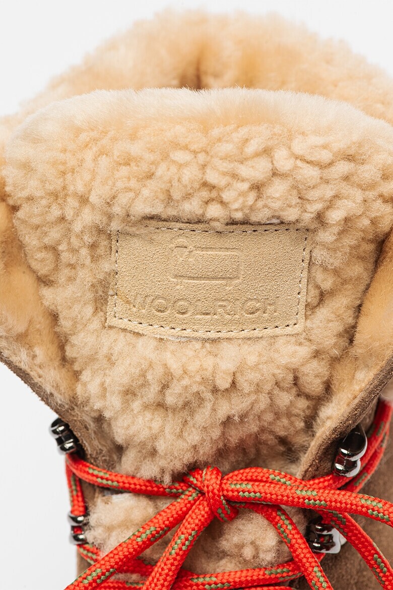 Woolrich Велурени боти с шагрен - Pepit.bg
