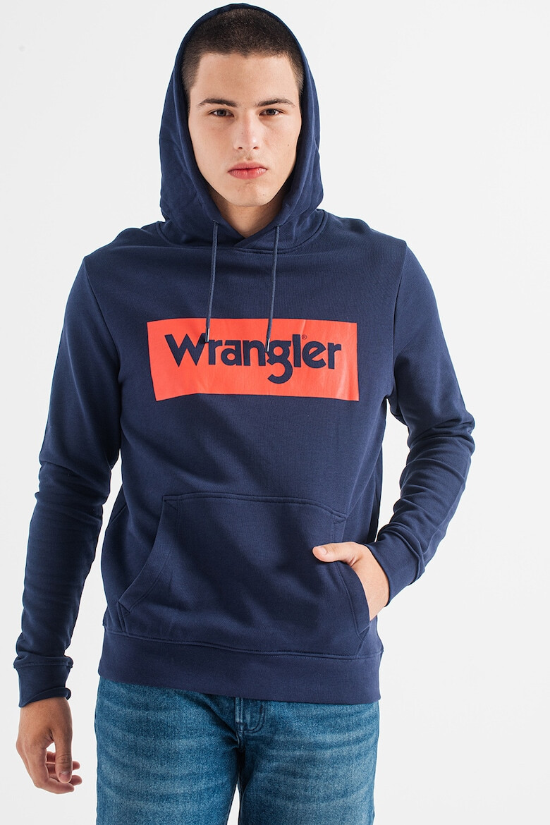 Wrangler Худи с лого и джоб кенгуру - Pepit.bg