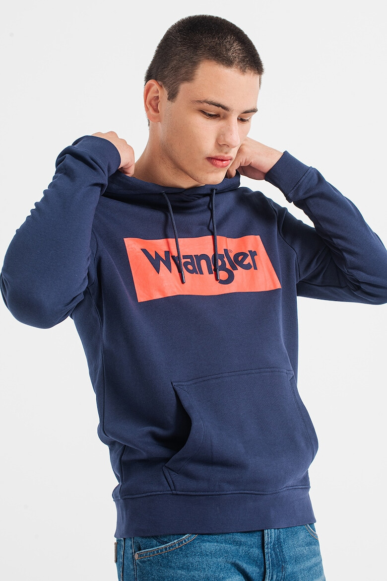 Wrangler Худи с лого и джоб кенгуру - Pepit.bg