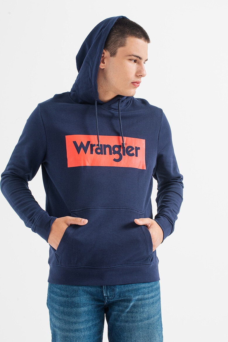 Wrangler Худи с лого и джоб кенгуру - Pepit.bg