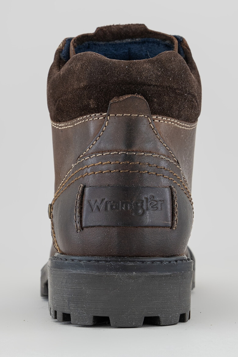 Wrangler Кожени боти Yuma с велур - Pepit.bg