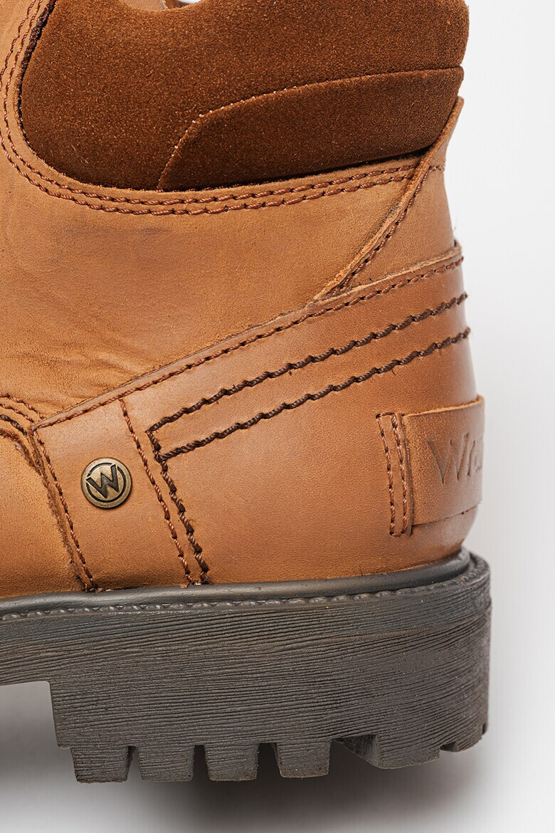 Wrangler Кожени боти Yuma с велур - Pepit.bg
