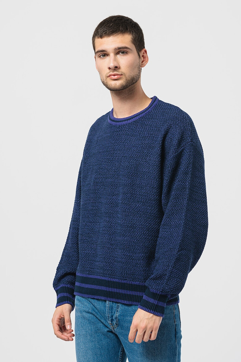 Wrangler Пуловер Varsity с раиран подгъв - Pepit.bg