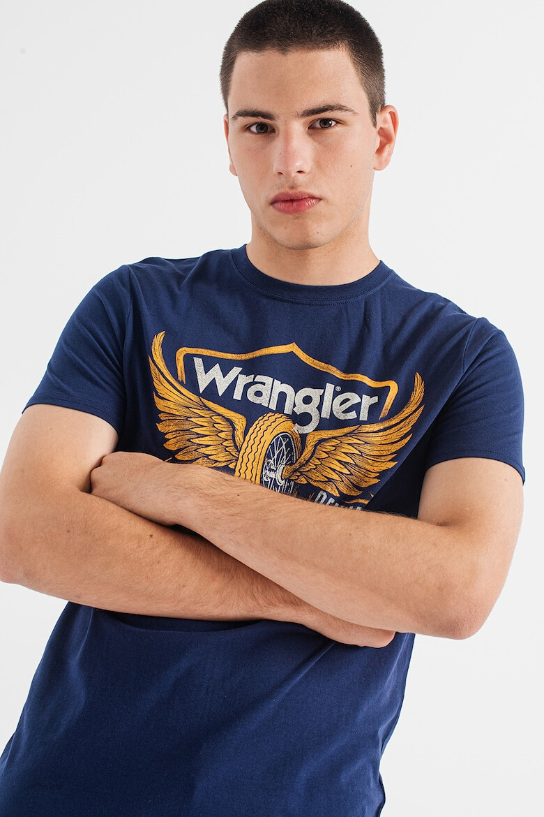 Wrangler Тениска Americana с щампа и лого - Pepit.bg