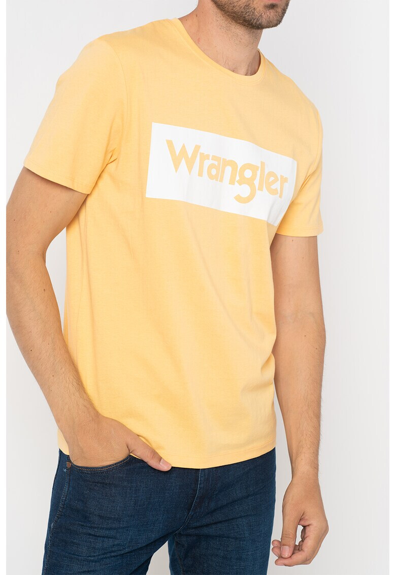 Wrangler Тениска Lovely Mango Boxy с овално деколте - Pepit.bg