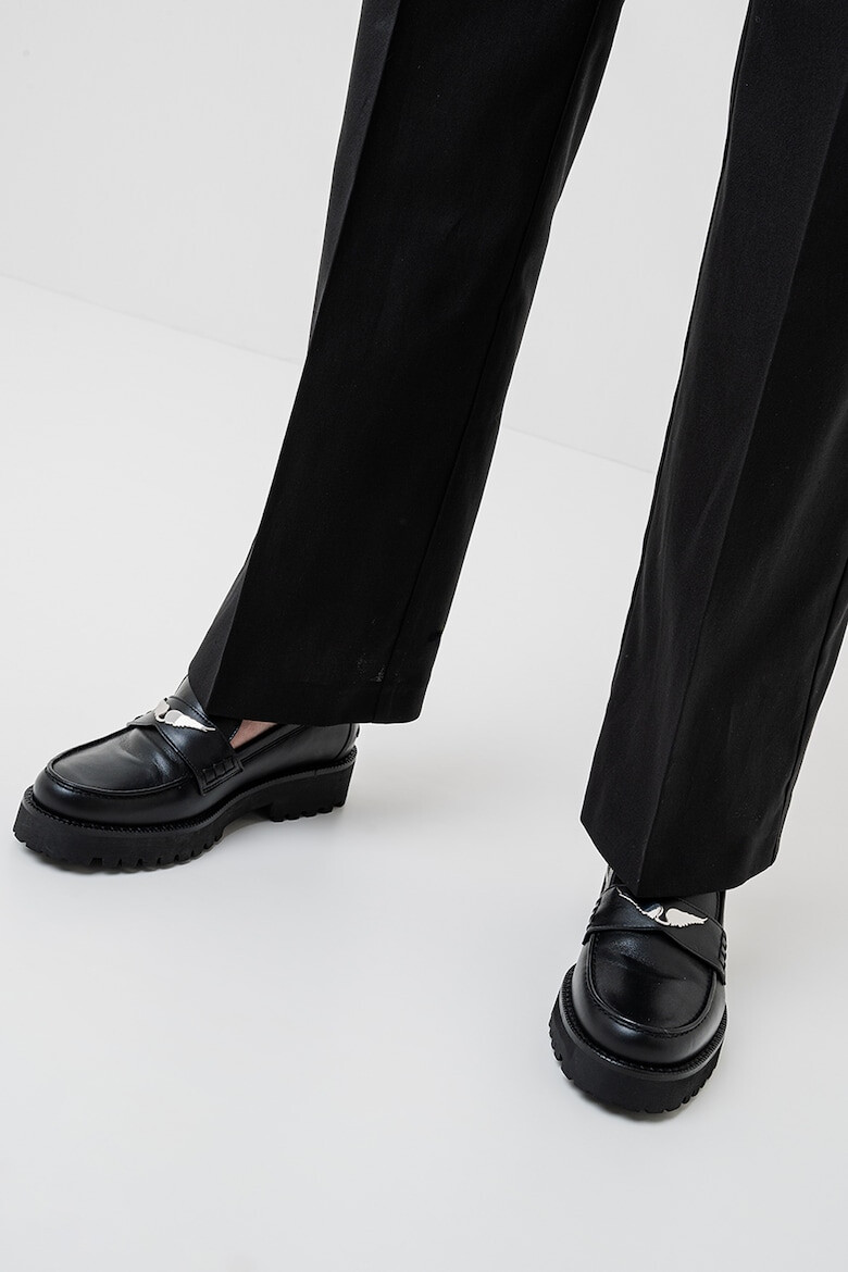 Zadig  Voltaire Кожени мокасини с овален връх - Pepit.bg