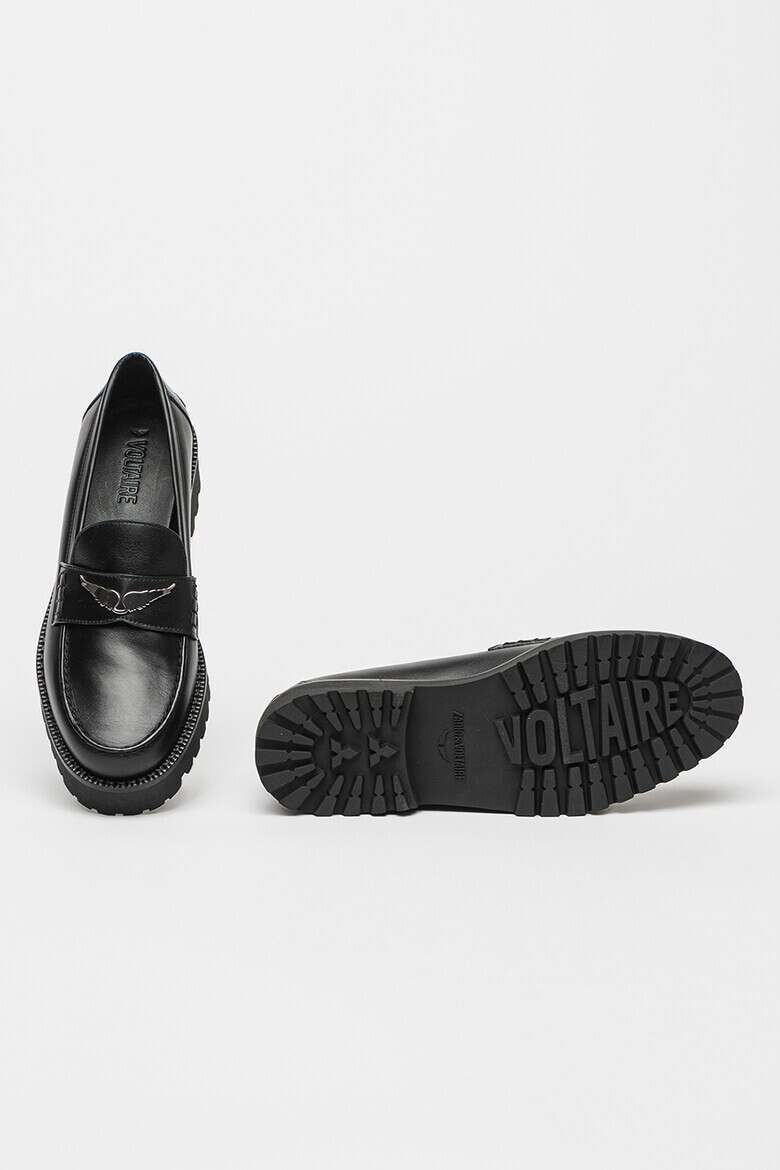 Zadig  Voltaire Кожени мокасини с овален връх - Pepit.bg