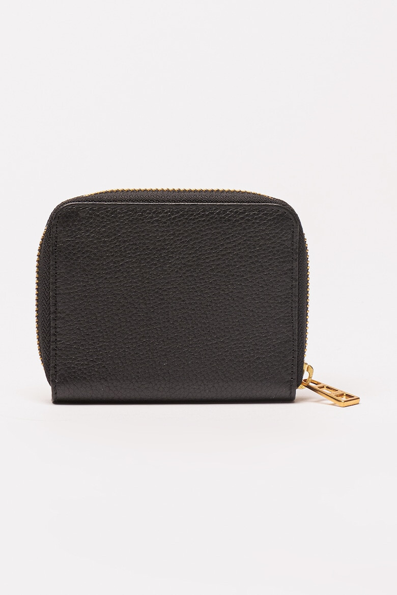 Zadig  Voltaire Кожен портфейл Mini ZV с цип - Златист/Черен - Pepit.bg