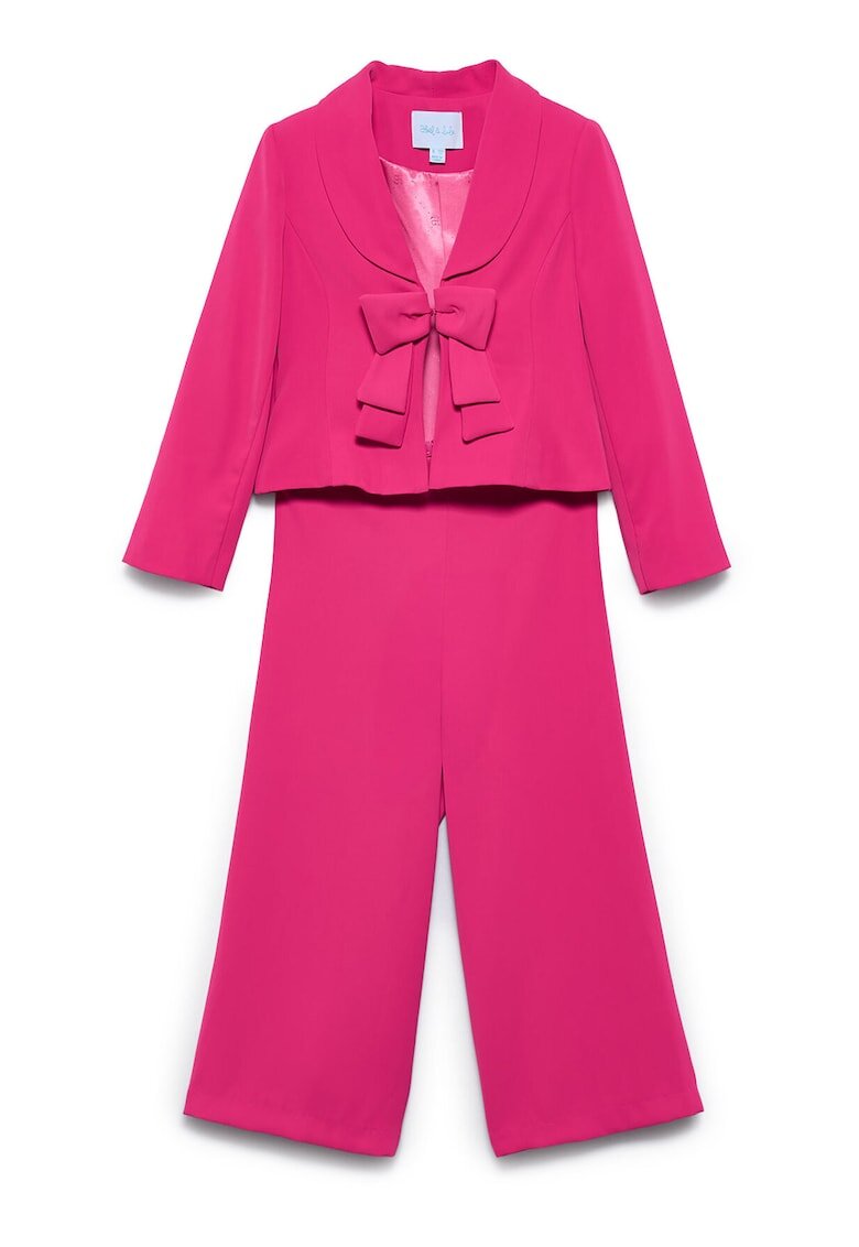 Abel & Lula Комплект за момичета - дълъг ръкав - розов - полиестер