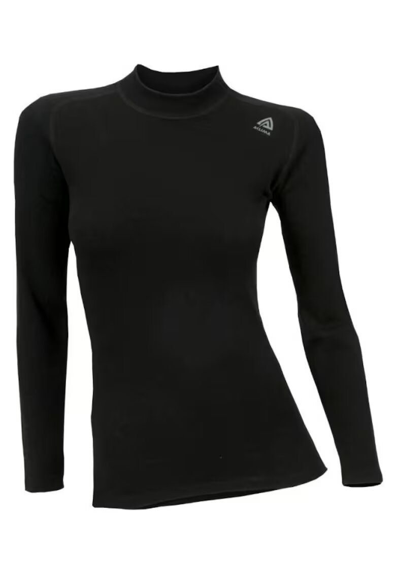 Aclima Дамска мериносова блуза WarmWool Crewneck - Оранжев/Бежов